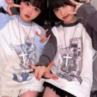 Harajuku Detachable Sleeve T-Shirt - Cutecore word3