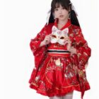 Casual Red Yukata - Harajuku Aesthetic word1