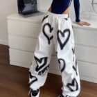 High Waist Loose Pants - Y2K Aesthetic word1