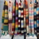 Fluffy Rainbow Scarf - Kawaii Winter Clothes word1