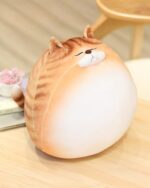 Kawaii Extra Chonky Cat Plushie - Round Edition, a large, plush, stuffed cat toy.