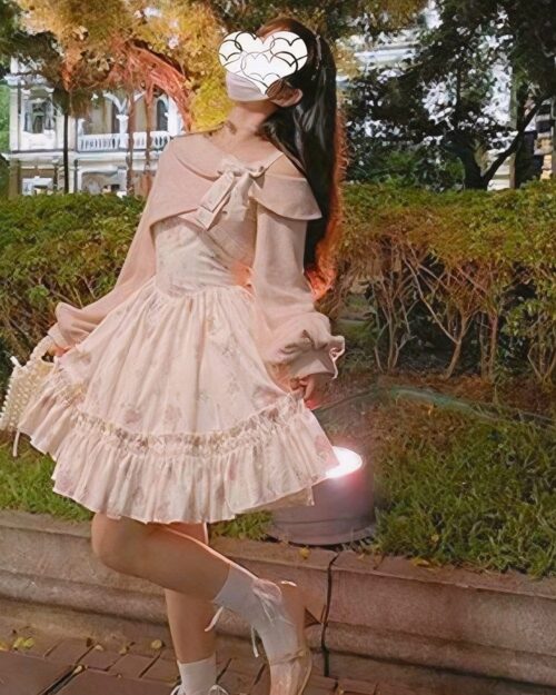 Bow Floral Dress - Soft Girl Aesthetic