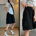 Casual Loose Shorts - Korean Aesthetic word3
