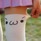 Kawaii Japanese Kaomoji Stockings word3