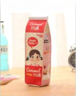 A Milk Box Pencil Case, a cute and novelty-style stationery organizer.