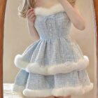 Fluffy Princess Dress - Winter Aesthetic word2