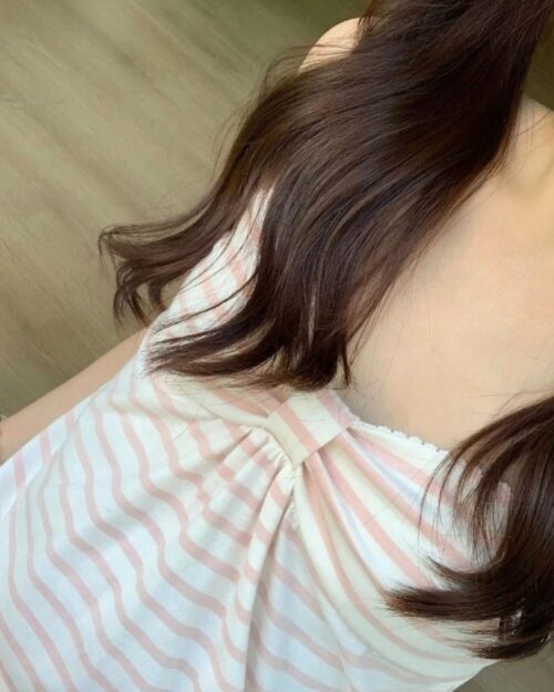 Close-up of a Japanese-Style Tank Top - Soft Girl Aesthetic, featuring a striped design.