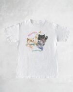 Cute kitten besties t-shirt featuring playful cats. A cheerful design for cat lovers.