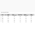 Size chart for Elegant Fashion Hip Dress - Korean aesthetic dress. Shows S, M, and L sizes with measurements.