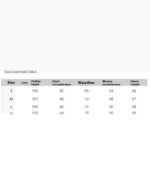 Size chart for Elegant Fashion Hip Dress - Korean aesthetic dress. Shows S, M, and L sizes with measurements.