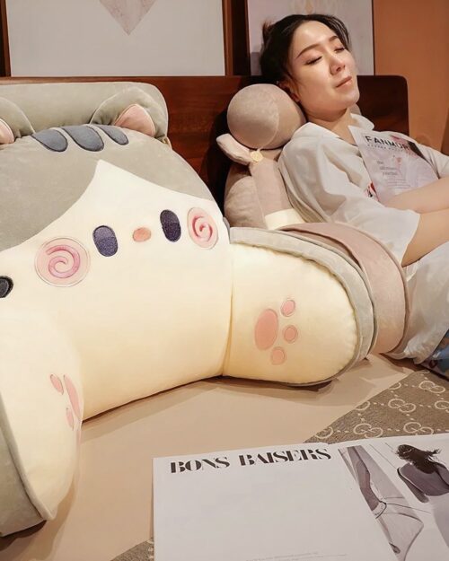 Kawaii Neko Cushion Plushie - Kawaii Home