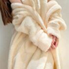 Flannel Cozy Nightdress - Comfy Aesthetic word2