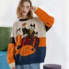 Cat Reunion Sweater - Retro Aesthetic word1