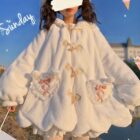 Fluffy Rabbit Ears Hoodie - Kawaii Clothes word3