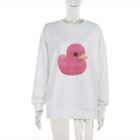 Pink Duck Pullover Sweater word1