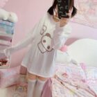Panda Print T-Shirt - Cutecore Aesthetic word1