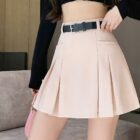 High Waist Casual Skirt - Korean Aesthetic word3