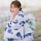 Japanese Blue Yukata - Summer Aesthetic word3