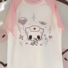 Neko Nurse Pink T-Shirt - Cutecore Aesthetic word2