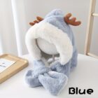 Cute and Fluffy Reindeer Winter Hat word1