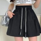 Elastic Casual Shorts - Korean Aesthetic word2