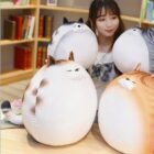 Kawaii Extra Chonky Cat Plushie - Round Edition word2
