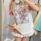 Printed Pink Kawaii T-Shirt - Cutecore Aesthetic word3