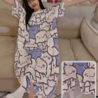 Short Sleeved Loose Pajamas - Neko Edition word3