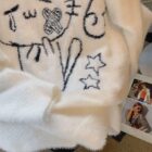 White Neko Fluffy Sweater - Cutecore Aesthetic word1