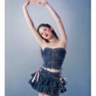 High Waist French Style Bow Skirt - Y2K Aesthetic word3