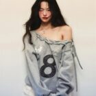 Off Shoulder Gray Sweathirt - Coquette Aesthetic word2