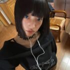 Off Shoulder Dark Pullover Sweater - Grunge Aesthetic word2