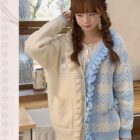 Milkshake Knitted Cardigan - Harajuku Aesthetic word1