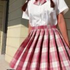 JK Plaid Skirt - Kawaii Clothes word1