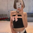 Bow Tube Top - Coquette Aesthetic word1