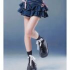 High Waist French Style Bow Skirt - Y2K Aesthetic word3