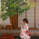 Retro Checkered Style Kimono - Japanese Aesthetic word3