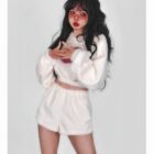 Kawaii Fluffy Pajama Set word1