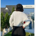 Thick Knitted Cardigan - Vintage Aesthetic word1