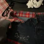 Kawaii Denim Shorts - Y2K Aesthetic word3