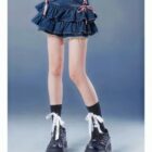 High Waist French Style Bow Skirt - Y2K Aesthetic word3