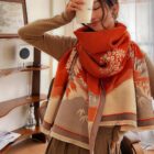 Vegan Cashmere Wide Scarf - Seasons Edition word1