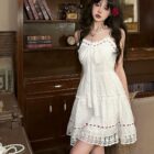 Lolita White Laced Dress - Cottagecore Aesthetic word3