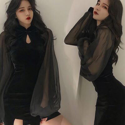 Cheongsam Dress - Korean Aesthetic