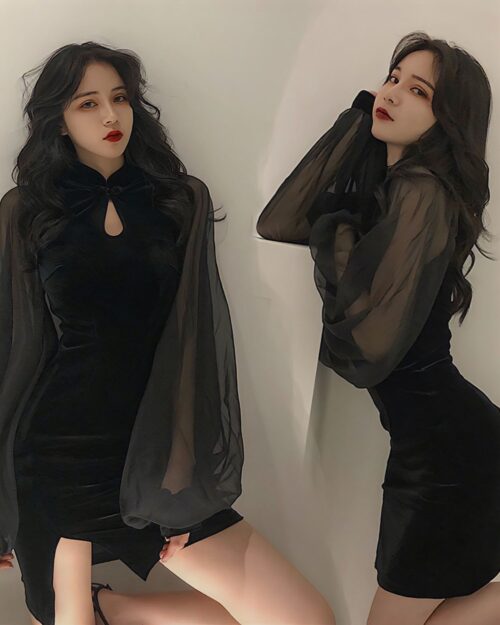 Cheongsam Dress - Korean Aesthetic