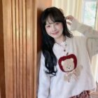 Apple Bear Sweater - Cottagecore Aesthetic word3