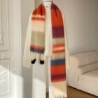 Fluffy Rainbow Scarf - Kawaii Winter Clothes word1