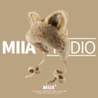 MIAA Fox Ears Plush Winter Hat word2