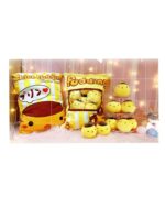 A large snack bag plushies set featuring Chick Pudding and other cute characters.
