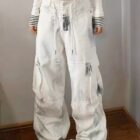 Washed out Artsy Pants - Y2K Aesthetic word2